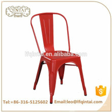 OEM wholesale cheap red full iron metal high back dining chair bar chair events chair for sale